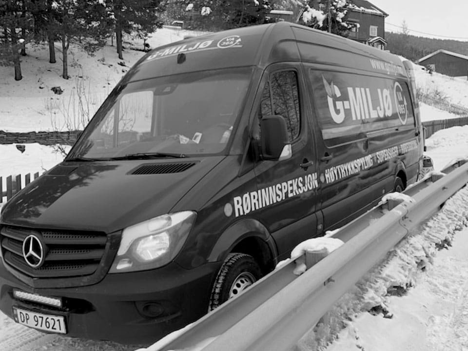 Rørinspeksjonsbil fra Ringerike Miljøservice